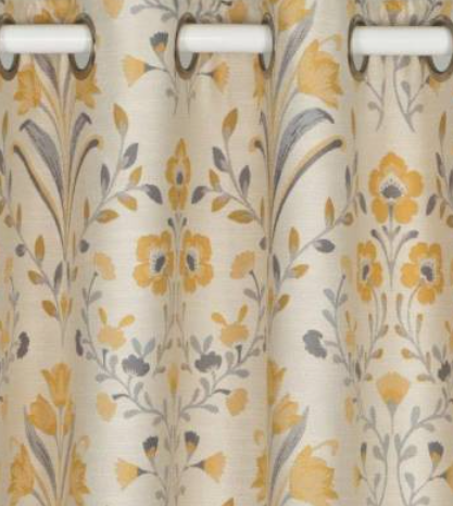 Riley Readymade Eyelet Curtains - Buttercup Yellow