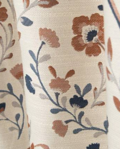 Riley Readymade Eyelet Curtains - Russet