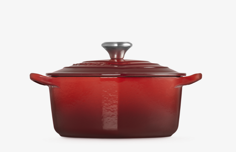 Cast Iron 20CM Heart Casserole with Heart Knob - Cerise
