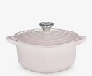 Cast Iron 20CM Heart Casserole with Heart Knob - Shell Pink