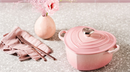 Cast Iron 20CM Heart Casserole with Heart Knob - Shell Pink