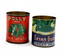 Set of 2 Tins - Peas & Fruit