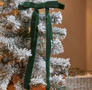18cm Velvet Bow 8 Pack - Emerald