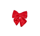 13cm Velvet Bow - Ruby