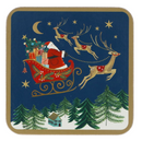 Set of 4 Coasters - Nostalgia Sleigh