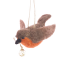 Felt Robin With Bauble
