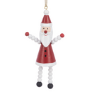 9cm Wooden Santa Decoration