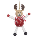 9cm Wooden Reindeer Decoration