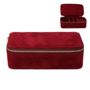 Ruby Velvet Rectangular Jewellery Box