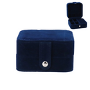 Blue Velvet Square Jewellery Box