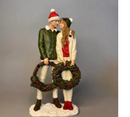 Christmas Couple & Wreaths