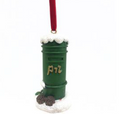 Irish Christmas Postbox Hanging Decoration
