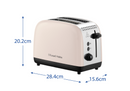 Classics Jasmine 2 Slice Toaster