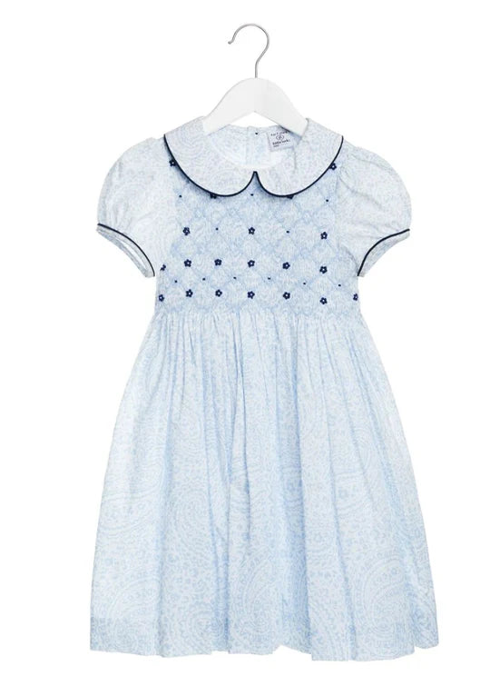 Rachel Dress - Blue/white