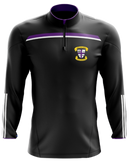 Mathair 1/4 Zip Top - Black/purple