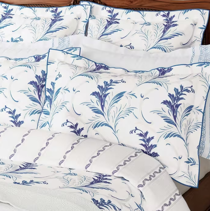 Baroque Duvet Cover Set - Indigo Blue