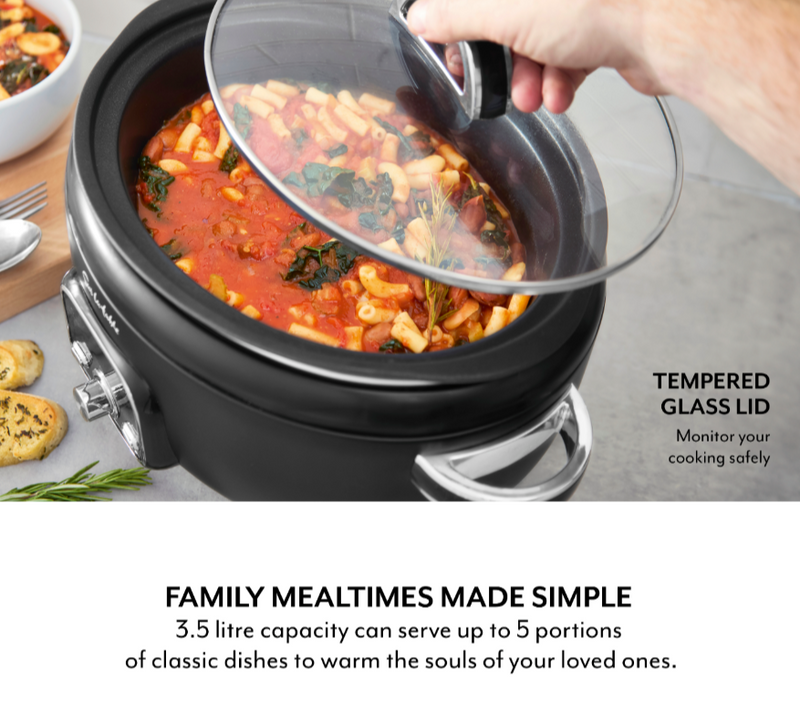 3.5L Digital Slow Cooker - Black