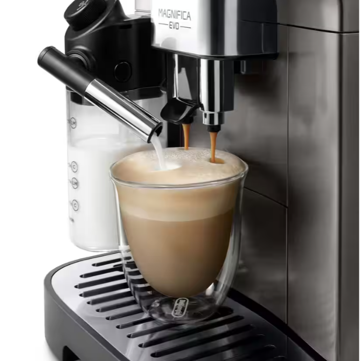 Magnifica Evo Fully Automatic Bean to Cup Coffee Machine - Titanium/ Black