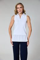 Sienna Sleeveless Top - White