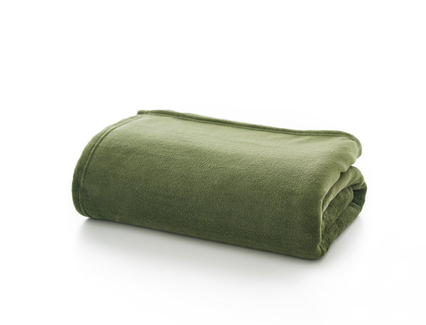 Recycled Snuggle Touch Throw 180x250cm - Olive