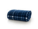 Snuggle Touch Tartan Throw 140x180cm - Midnight
