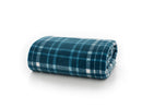 Snuggle Touch Tartan Throw 140x180cm - Petrol