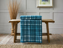 Snuggle Touch Tartan Throw 140x180cm - Petrol
