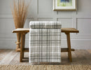 Snuggle Touch Tartan Throw 140x180cm - Silver