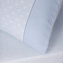 Brushed Cotton Squares Sheet Set - Blue