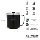 Classic Legendary Camp Mug 0.35 Litre - Matt Black Pebble