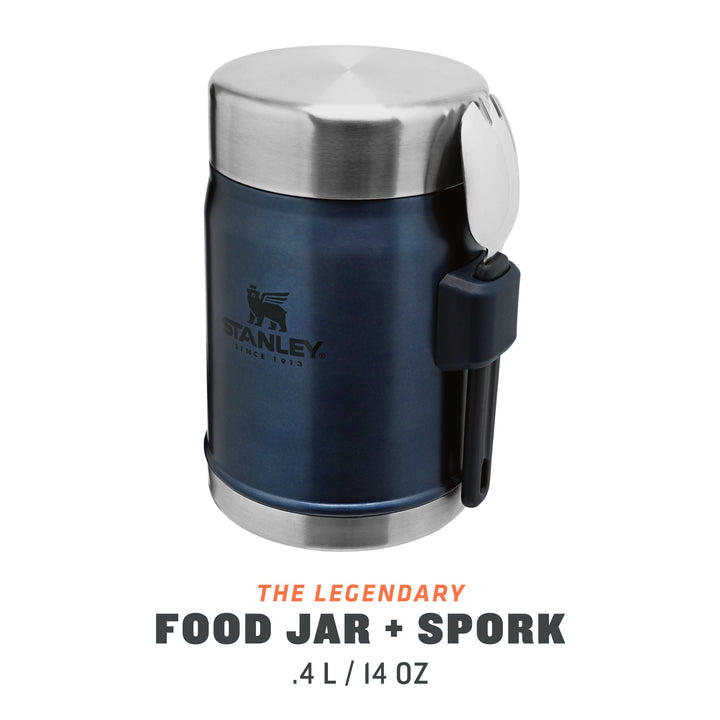 Classic Legendary Food Jar & Spork 0.4 Litre - Nightfall