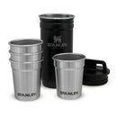 Adventure Nesting Shot Glass Set - Matte Black Pebble