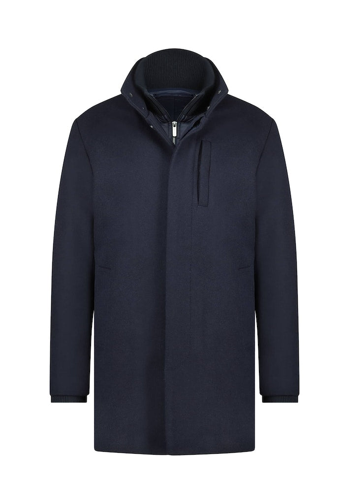 Plain Coat - Navy