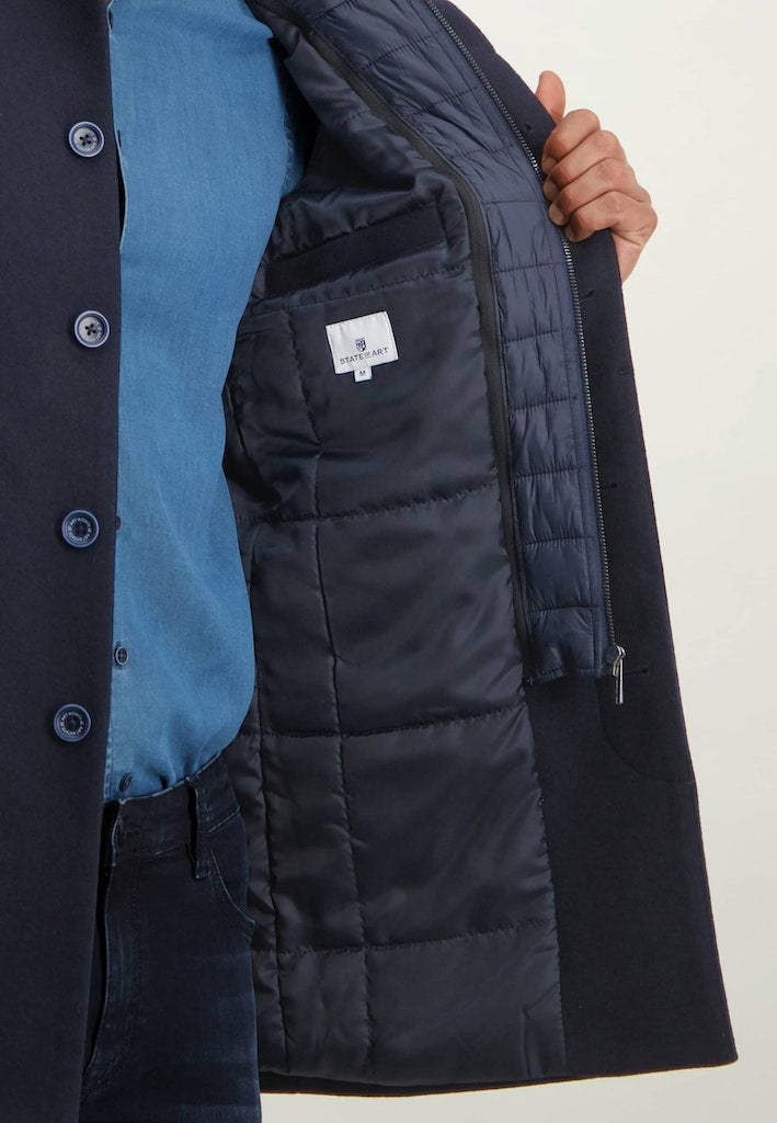 Plain Coat - Navy