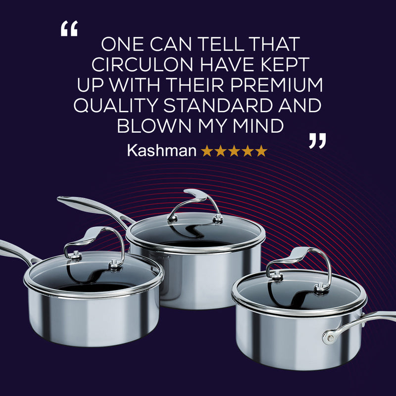 SteelShield™  3 Piece Saucepan Set