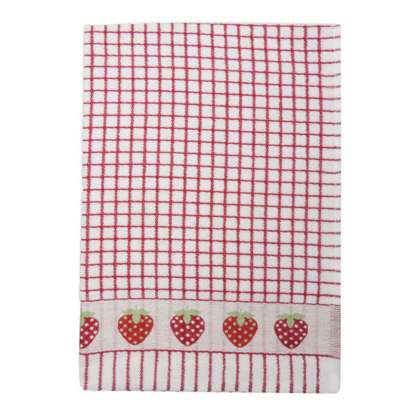 Poli-Dri Jacquard Strawberry Tea Towel