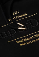 Luxe Metallic Logo Hoodie - Black