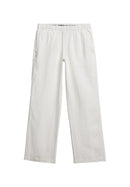 Linen Drawstring Trouser - White