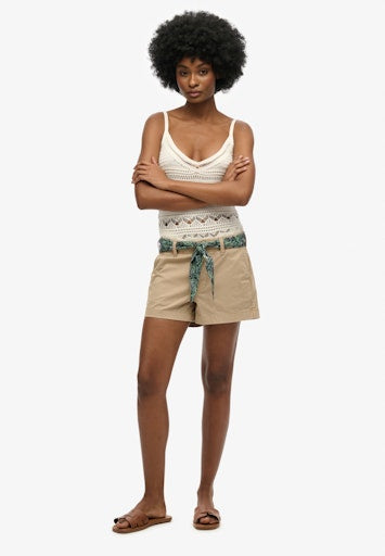 Classic Chino Short - Stonewash Taupe Brown