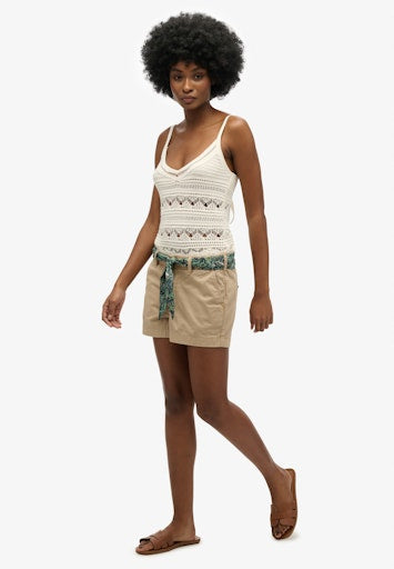 Classic Chino Short - Stonewash Taupe Brown