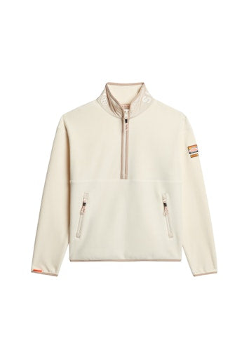 Active 1/2 Zip Fleece - Rice White