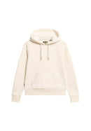 Luxe Metallic Logo Hoodie - Oat Cream