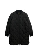 Longline Quilted Liner Jacket - Black