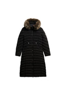 Fuji Faux Fur Hood Jacket - Black