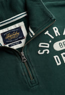 Athletic Essentials Applique Half Zip Sweatshirt - Enamel Green