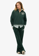 Athletic Essentials Applique Half Zip Sweatshirt - Enamel Green