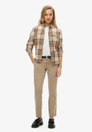 Mid Rise Chino - Stonewash Taupe Brown