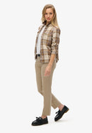 Mid Rise Chino - Stonewash Taupe Brown