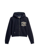 Athletic Essentials Relaxed Cropped Hoodie - Eclipse Navy