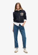 Athletic Essentials Relaxed Cropped Hoodie - Eclipse Navy